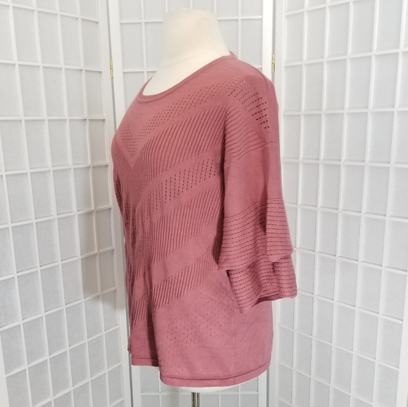 Avenue Bell Layered Pullover Sweater - 14/16 (1X) - Picture 2 of 8